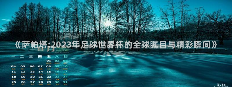 世界杯女足直播：《萨帕塔:2023年足球世界杯的全球瞩目与精彩瞬间》